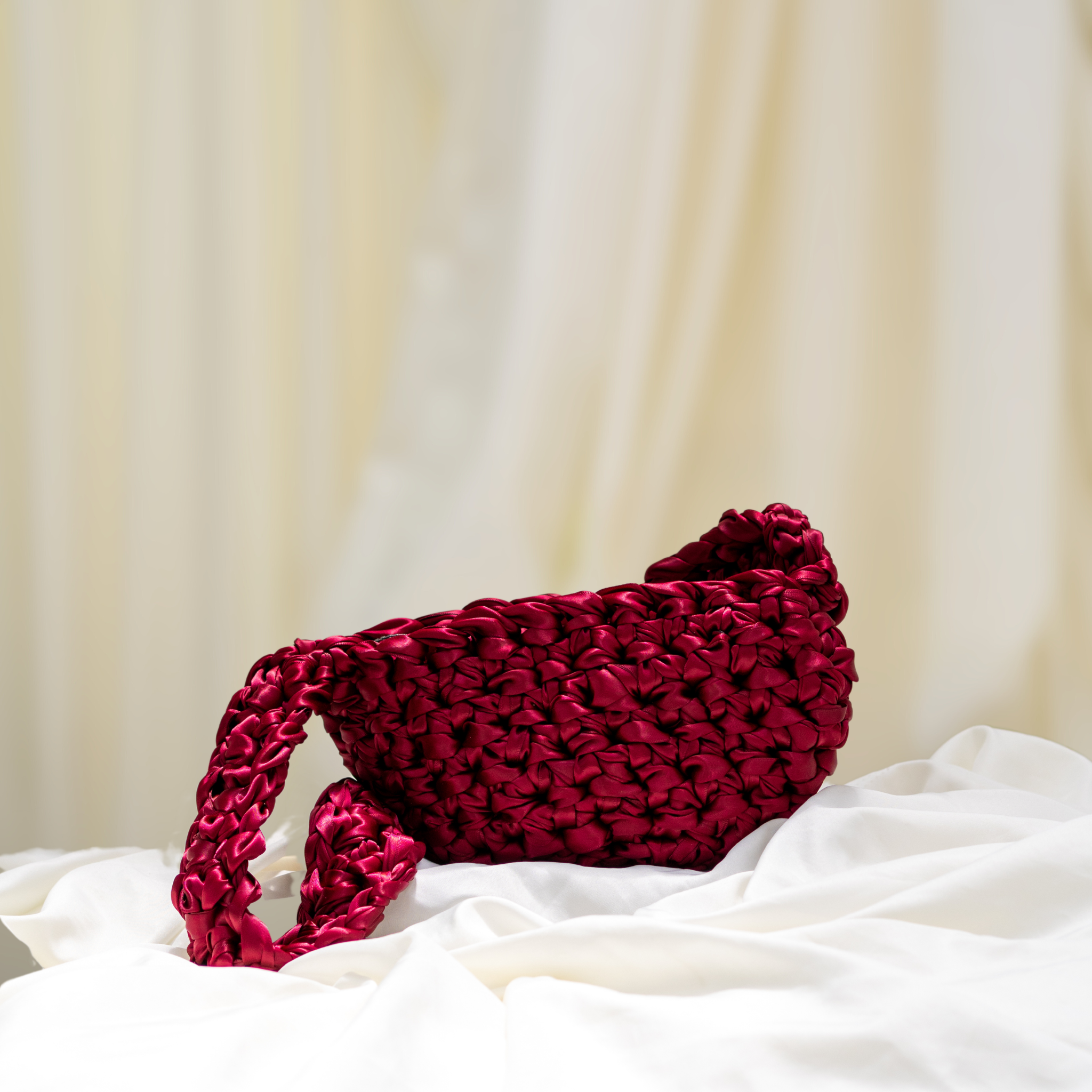 La Camille - Burgundy Moon Bag