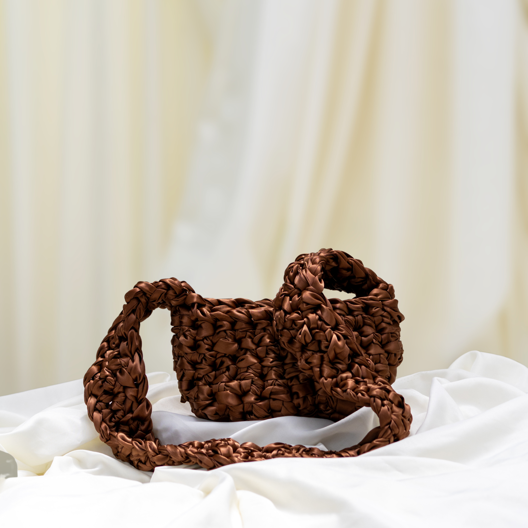 La Camille - Chocolate Brown Moon Bag